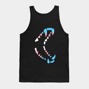 Pride Wolf Teeth: Trans Flag Tank Top